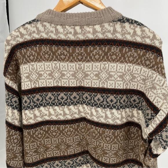 The Italian Sweater Co Vintage Mens Wool/Acrylic Sweater Size L Grandpa - Picture 8 of 9